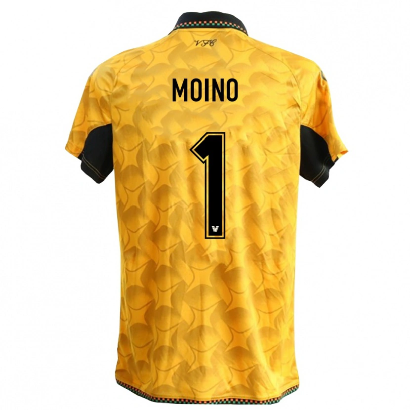 Danxen Bambino Thomas Moino #1 Maglia Gara Portiere Giallo Nero 2025/26 Maglietta