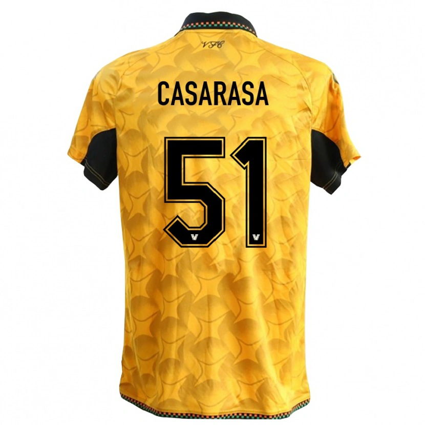 Danxen Bambino Asia Casarasa #51 Maglia Gara Portiere Giallo Nero 2025/26 Maglietta