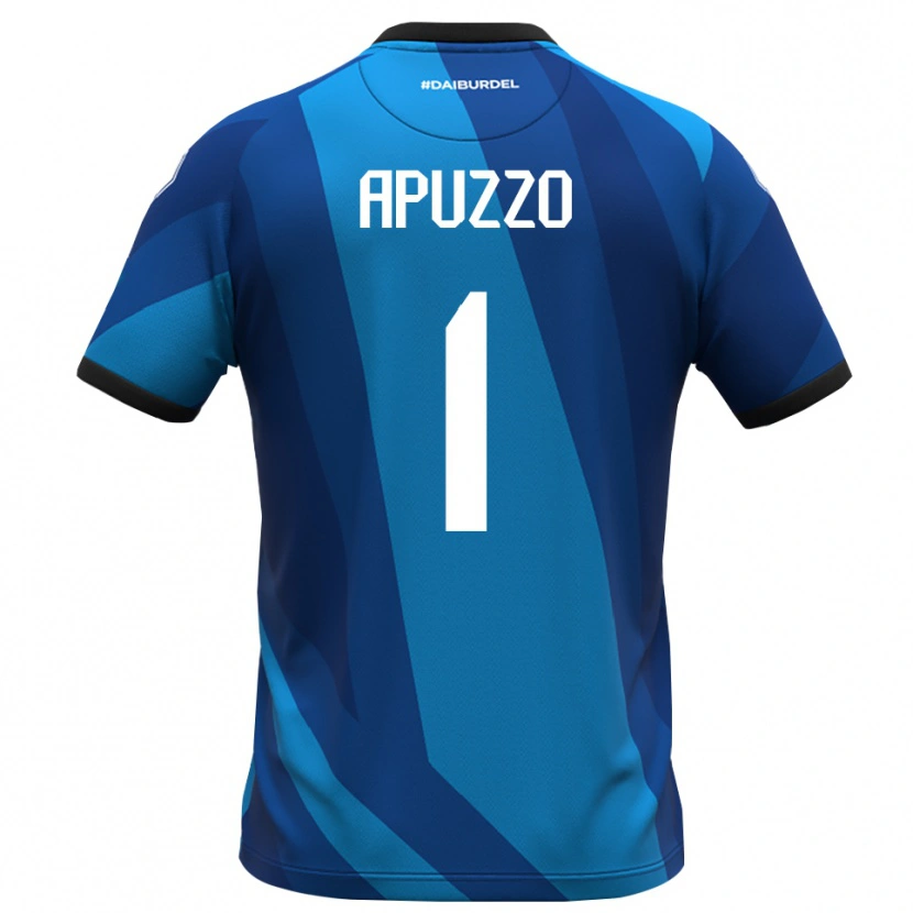 Danxen Bambino Davide Apuzzo #1 Maglia Gara Portiere Blu Royal Arancione 2025/26 Maglietta
