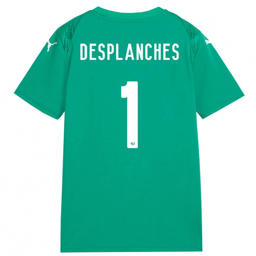 Danxen Bambino Sebastiano Desplanches #1 Maglia Gara Portiere Verde Mare Bianco 2025/26 Maglietta