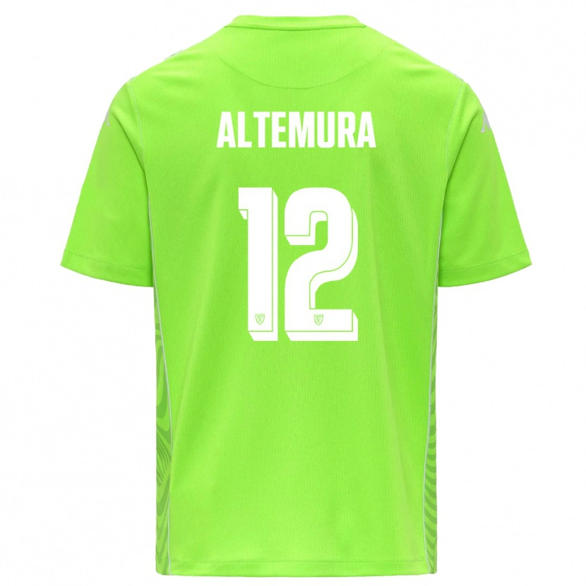 Danxen Bambino Tommaso Altemura #12 Maglia Gara Portiere Verde Prato Bianco 2025/26 Maglietta