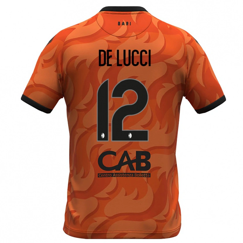 Danxen Bambino Paolo De Lucci #12 Maglia Gara Portiere Arancio Scuro Nero 2025/26 Maglietta