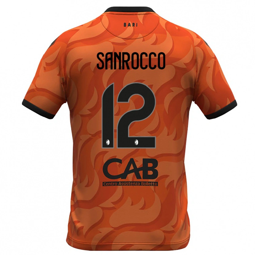 Danxen Bambino Michele Sanrocco #12 Maglia Gara Portiere Arancio Scuro Nero 2025/26 Maglietta