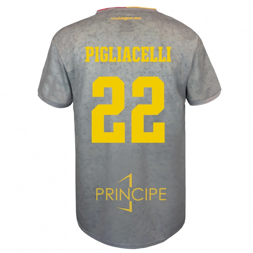 Danxen Bambino Mirko Pigliacelli #22 Maglia Gara Portiere Argento Marrone Sabbia 2025/26 Maglietta