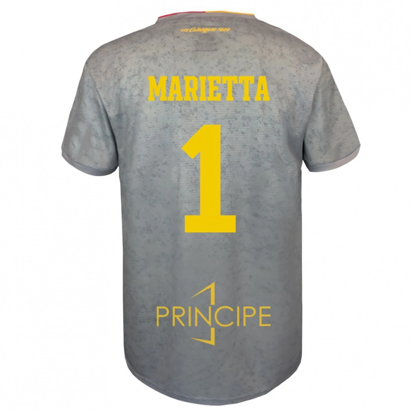 Danxen Bambino Christian Marietta #1 Maglia Gara Portiere Argento Marrone Sabbia 2025/26 Maglietta