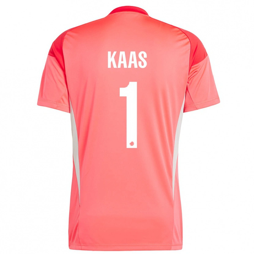 Danxen Bambino Anna Kaas #1 Maglia Gara Portiere Bianco Rosso 2025/26 Maglietta