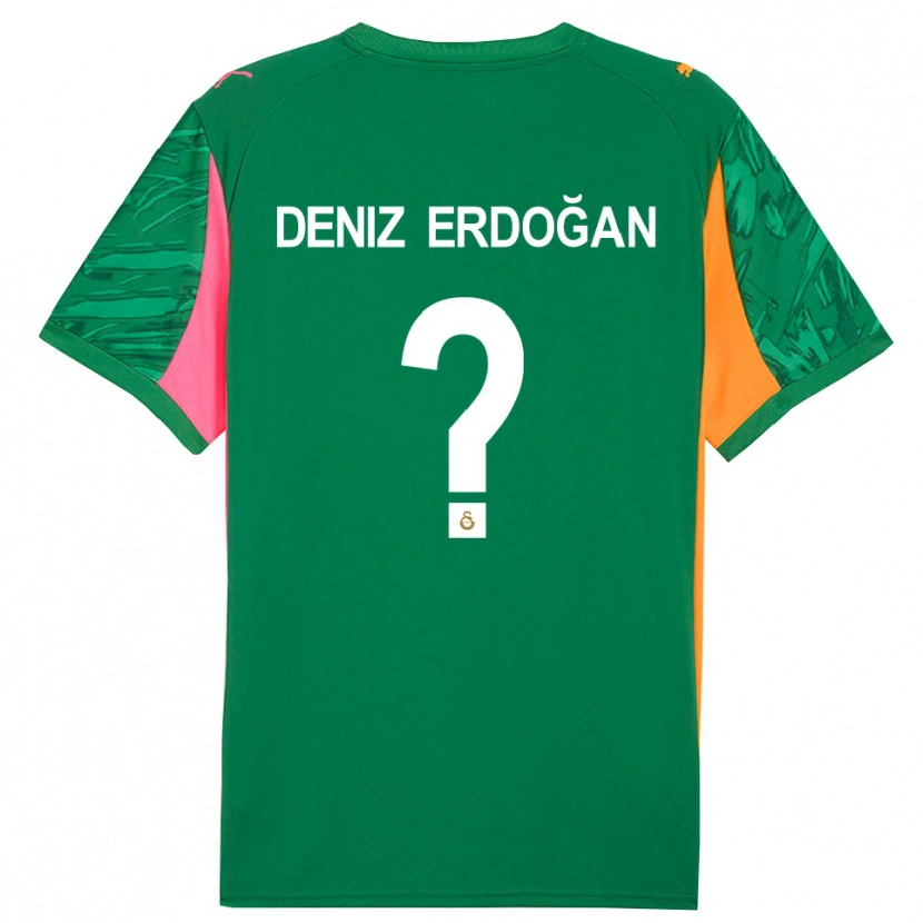 Danxen Bambino Ali Deniz Erdoğan #0 Maglia Gara Portiere Verde Arancio Rosa 2025/26 Maglietta