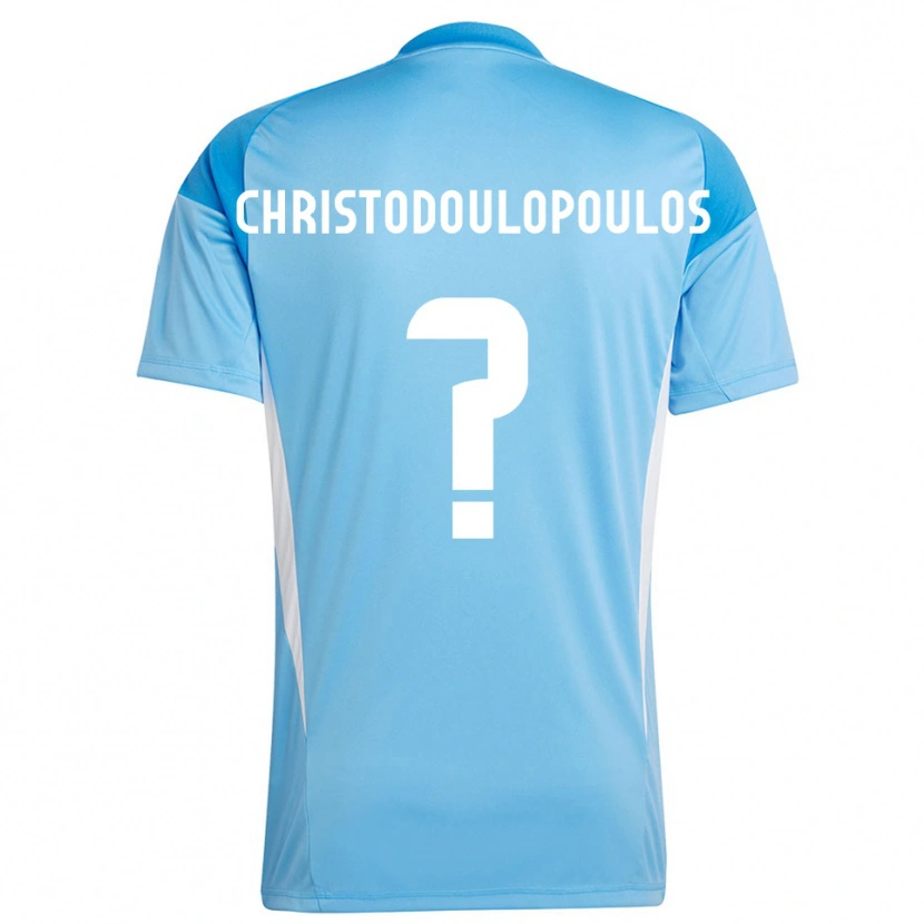Danxen Bambino Giannis Christodoulopoulos #0 Maglia Gara Portiere Blu Cielo Profondo 2025/26 Maglietta