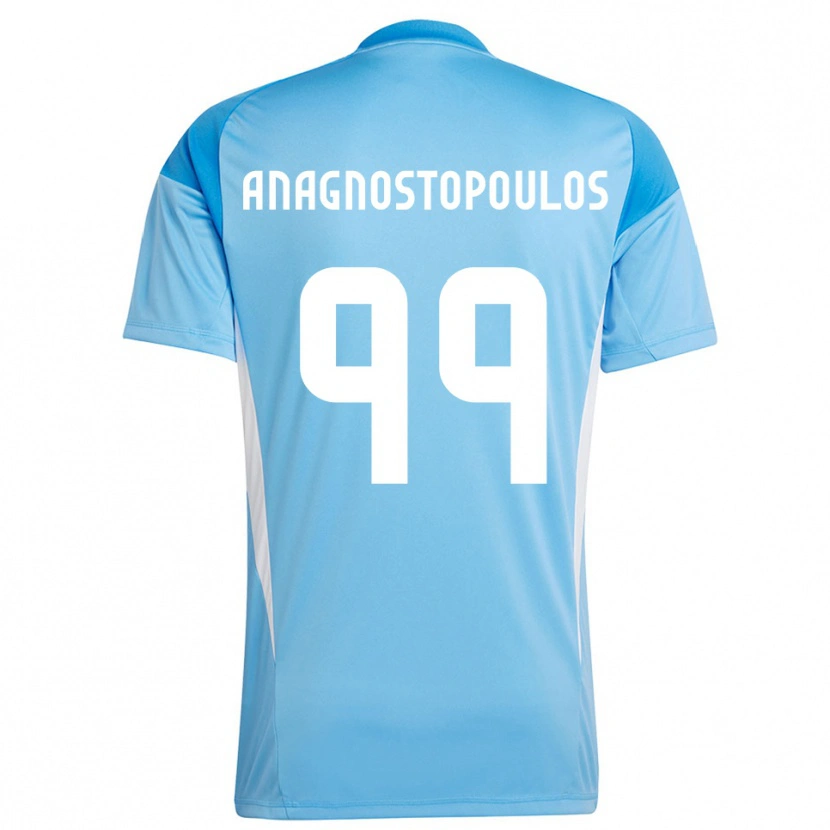 Danxen Bambino Alexandros Anagnostopoulos #99 Maglia Gara Portiere Blu Cielo Profondo 2025/26 Maglietta