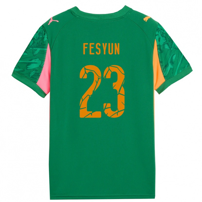 Danxen Bambino Kiril Fesyun #23 Maglia Gara Portiere Verde Arancio Rosa 2025/26 Maglietta