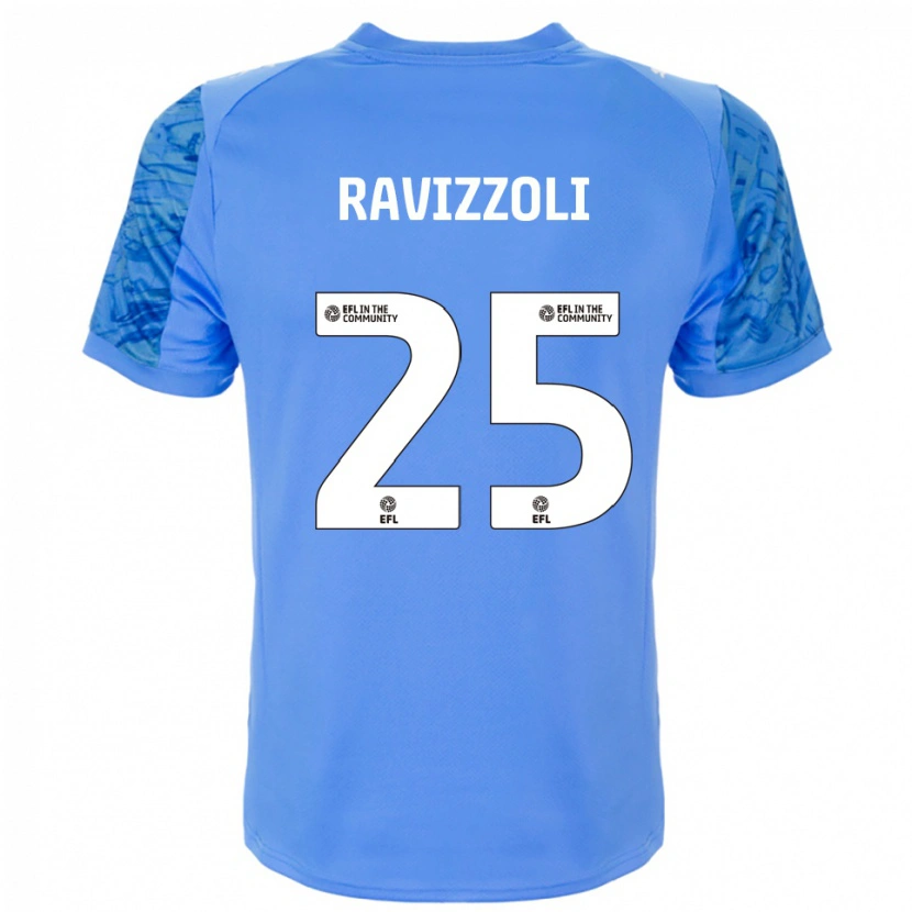 Danxen Bambino Franco Ravizzoli #25 Maglia Gara Portiere Blu Dodger 2025/26 Maglietta