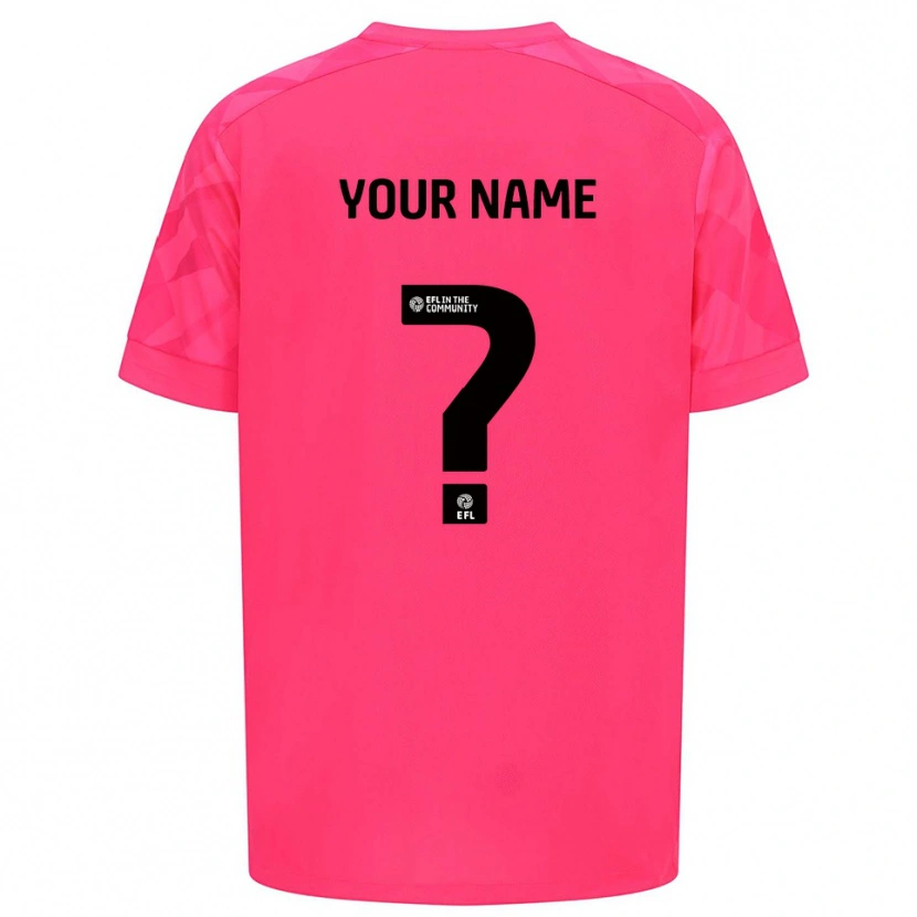 Danxen Bambino Cardiff City Maglia Gara Portiere Rosa Rosa 2025/26 Maglietta