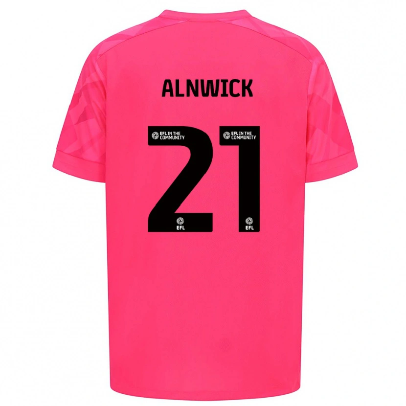 Danxen Bambino Jak Alnwick #21 Maglia Gara Portiere Rosa Rosa 2025/26 Maglietta