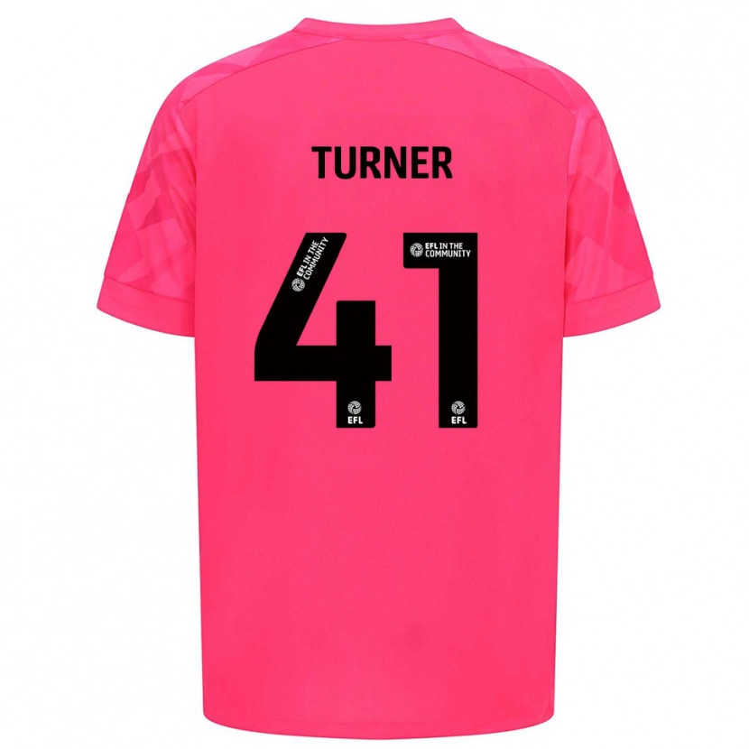 Danxen Bambino Matthew Turner #41 Maglia Gara Portiere Rosa Rosa 2025/26 Maglietta
