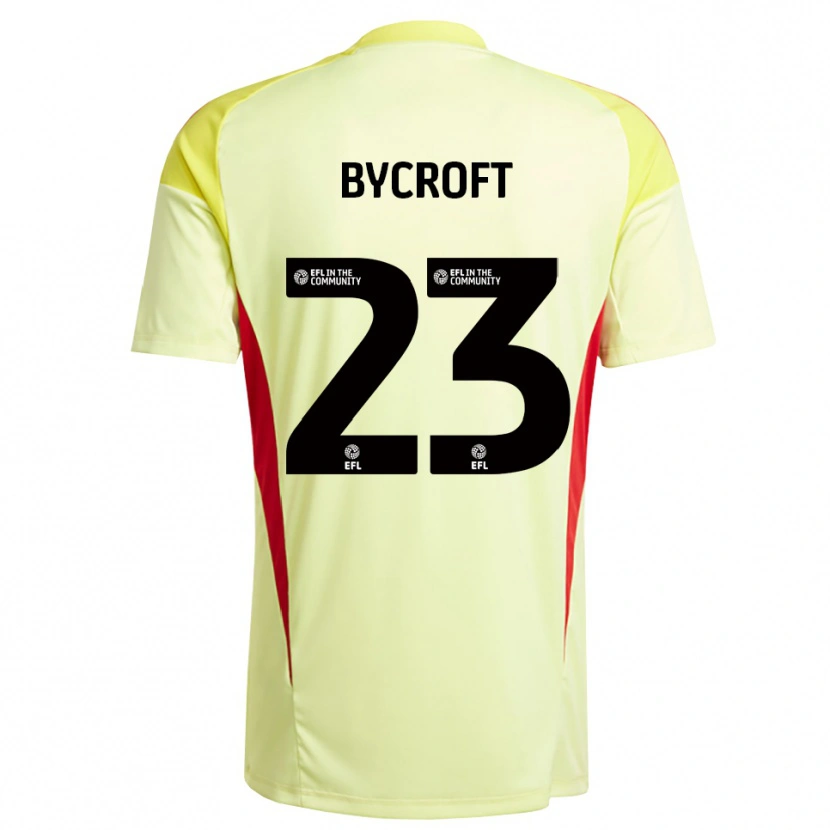 Danxen Bambino Jack Bycroft #23 Maglia Gara Portiere Giallo Chiaro 2025/26 Maglietta