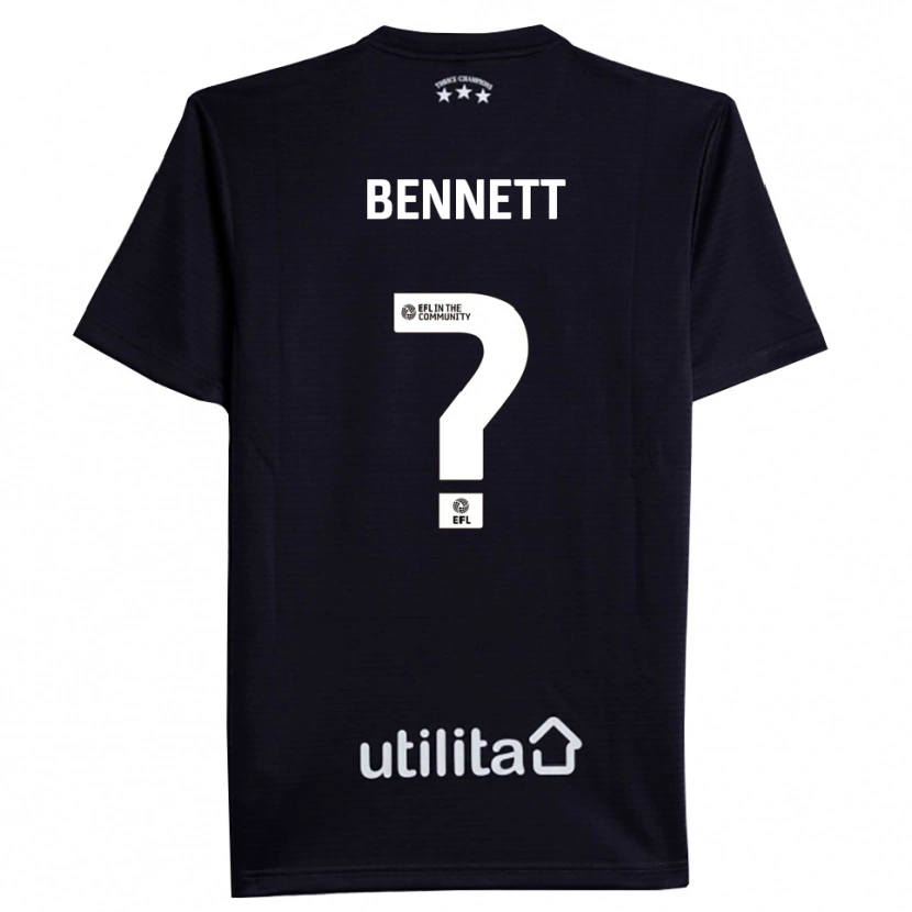 Danxen Bambino Hugo Bennett #0 Maglia Gara Portiere Bianco Nero 2025/26 Maglietta