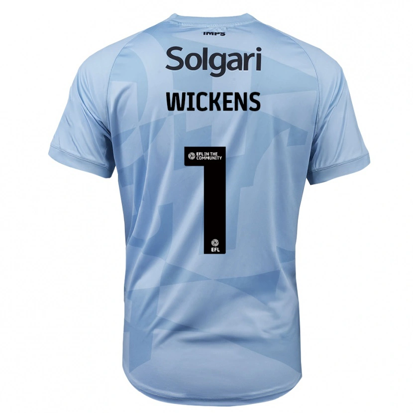 Danxen Bambino George Wickens #1 Maglia Gara Portiere Azzurro Cielo Chiaro 2025/26 Maglietta