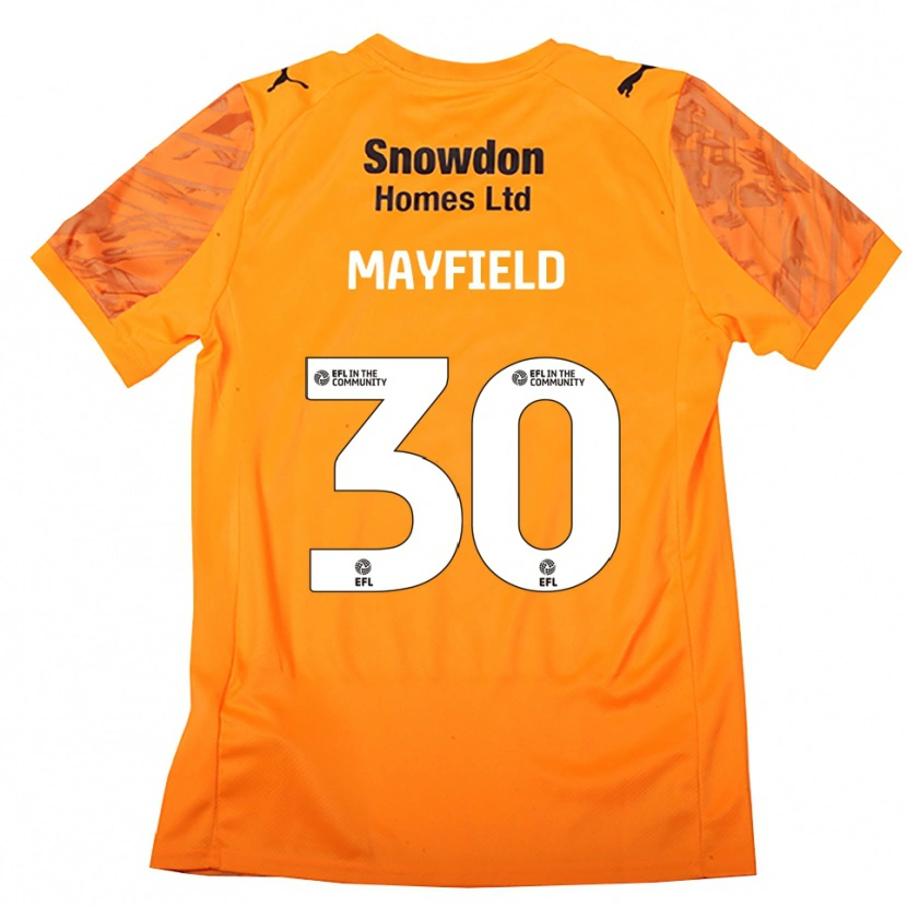 Danxen Bambino Holly Mayfield #30 Maglia Gara Portiere Nero Arancione 2025/26 Maglietta