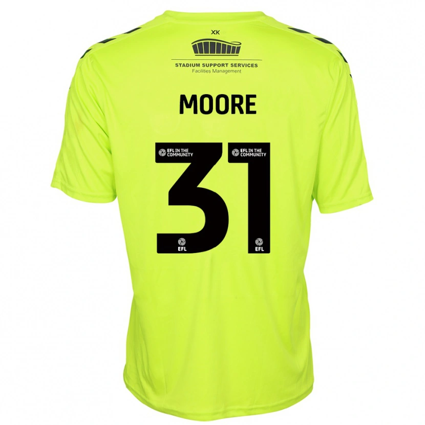 Danxen Bambino Stuart Moore #31 Maglia Gara Portiere Verde Fluorescente 2025/26 Maglietta