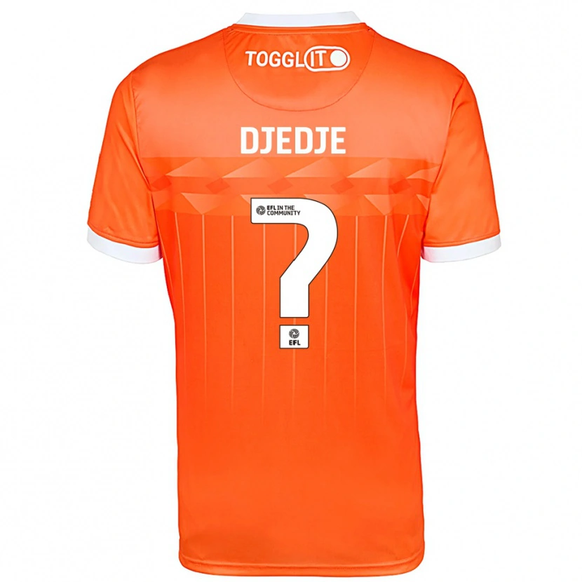 Danxen Bambino Eterne Djedje #0 Maglia Gara Portiere Bianco Arancione 2025/26 Maglietta
