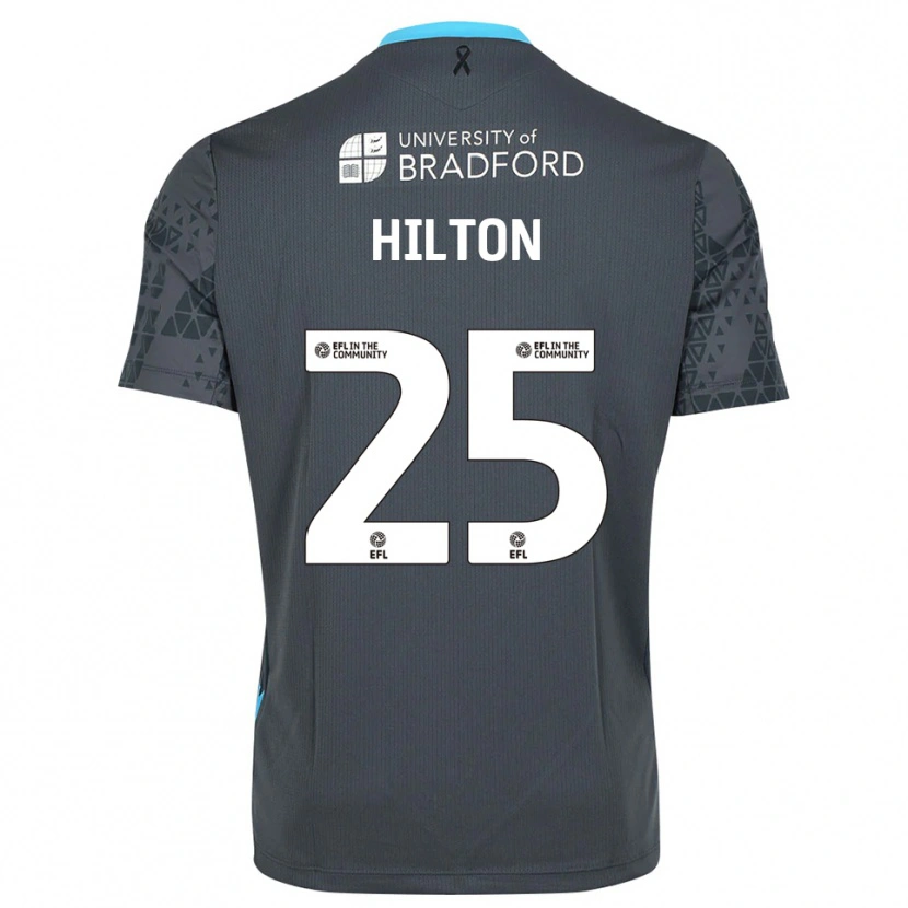 Danxen Bambino Joe Hilton #25 Maglia Gara Portiere Grigio Nero 2025/26 Maglietta