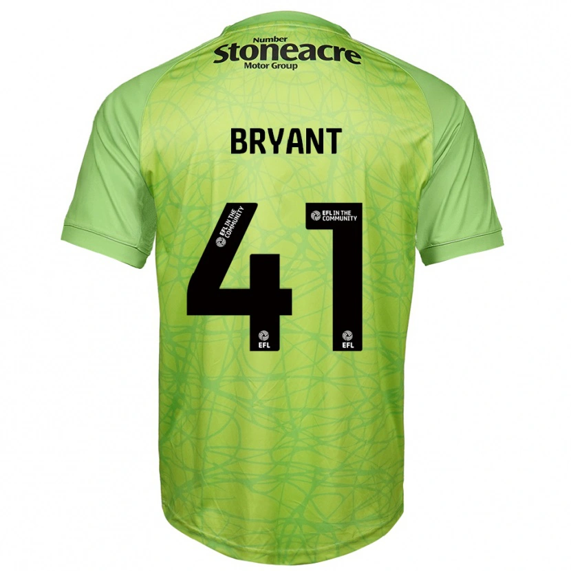 Danxen Bambino Jacob Bryant #41 Maglia Gara Portiere Verde Chiaro 2025/26 Maglietta