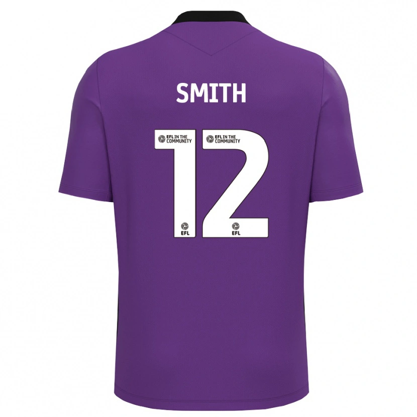Danxen Bambino Tom Smith #12 Maglia Gara Portiere Bianco Viola 2025/26 Maglietta