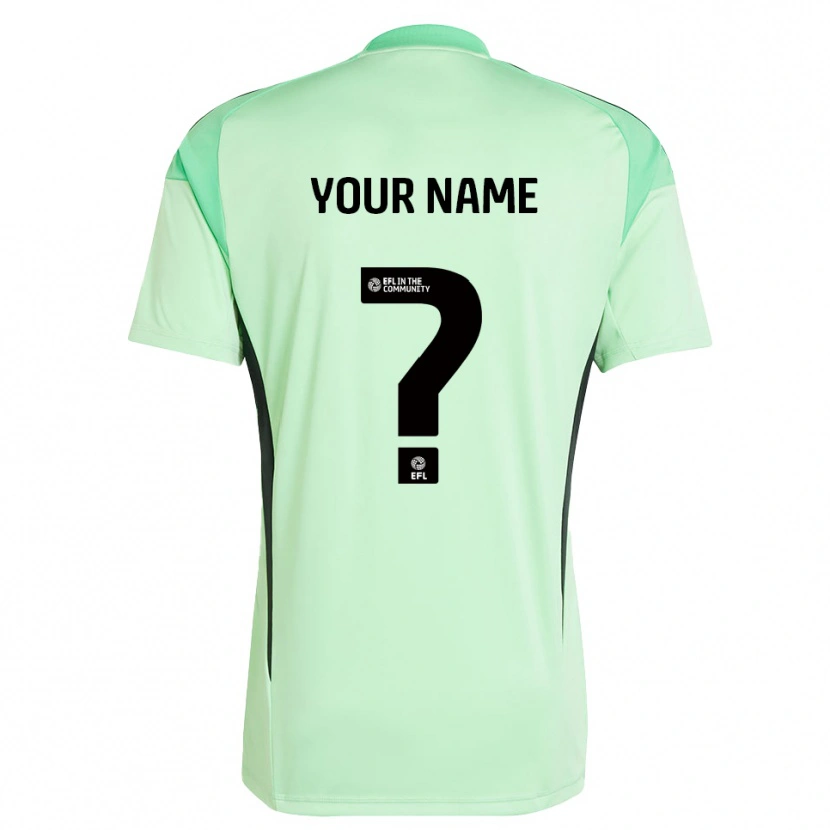 Danxen Bambino Swindon Town Maglia Gara Portiere Verde Chiaro Nero 2025/26 Maglietta