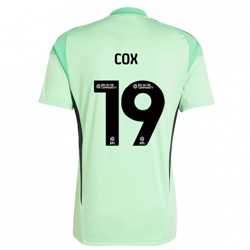 Danxen Bambino Hannah Cox #19 Maglia Gara Portiere Verde Chiaro Nero 2025/26 Maglietta