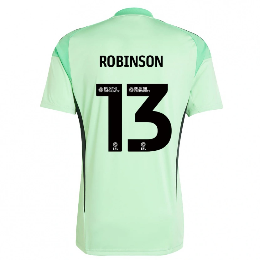 Danxen Bambino Anton Robinson #13 Maglia Gara Portiere Verde Chiaro Nero 2025/26 Maglietta