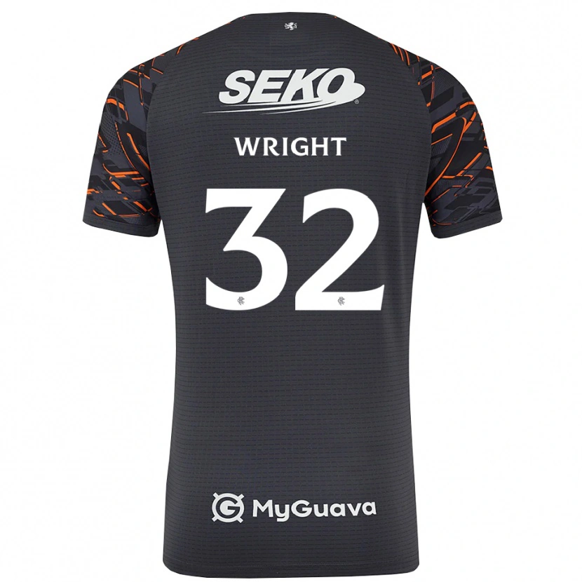 Danxen Bambino Kieran Wright #32 Maglia Gara Portiere Grigio Scuro 2025/26 Maglietta