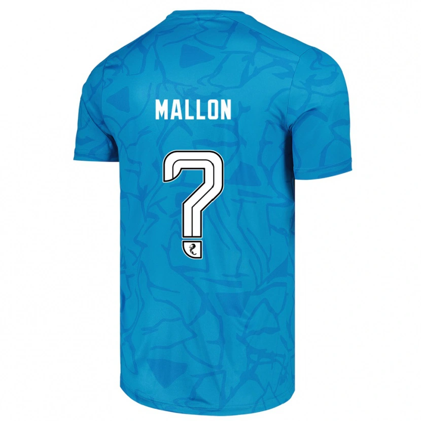 Danxen Bambino Ryan Mallon #0 Maglia Gara Portiere Bianco Blu 2025/26 Maglietta