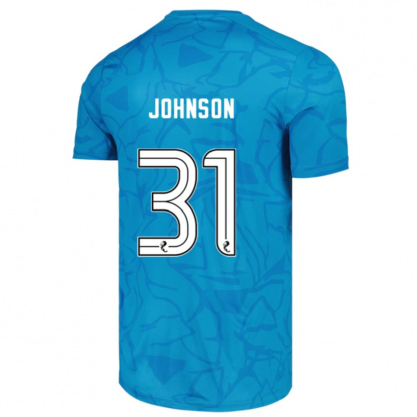 Danxen Bambino Murray Johnson #31 Maglia Gara Portiere Bianco Blu 2025/26 Maglietta