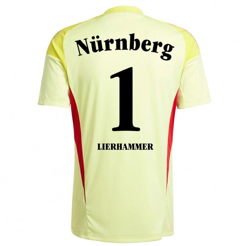 Danxen Bambino Tim Lierhammer #1 Maglia Gara Portiere Giallo Nero 2025/26 Maglietta
