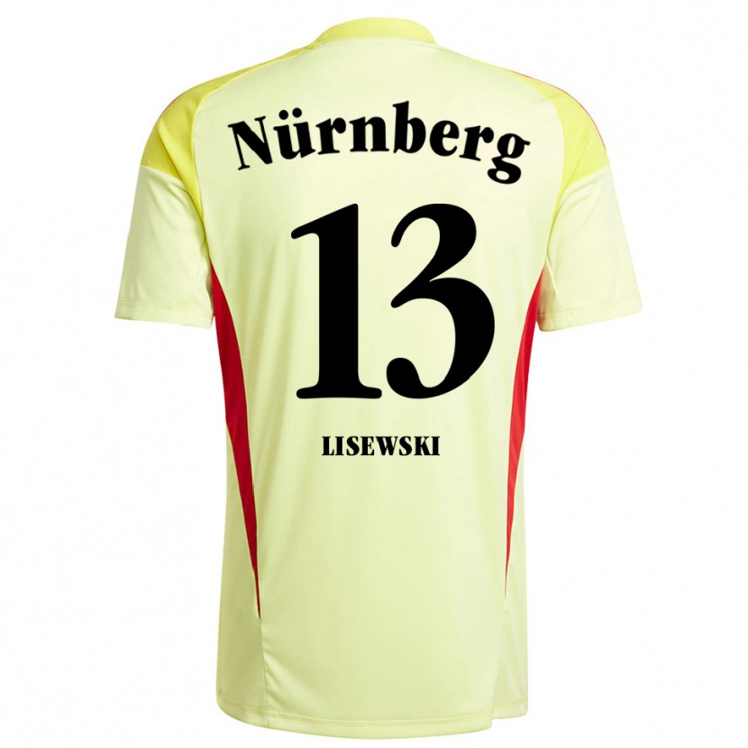 Danxen Bambino Robin Lisewski #13 Maglia Gara Portiere Giallo Nero 2025/26 Maglietta