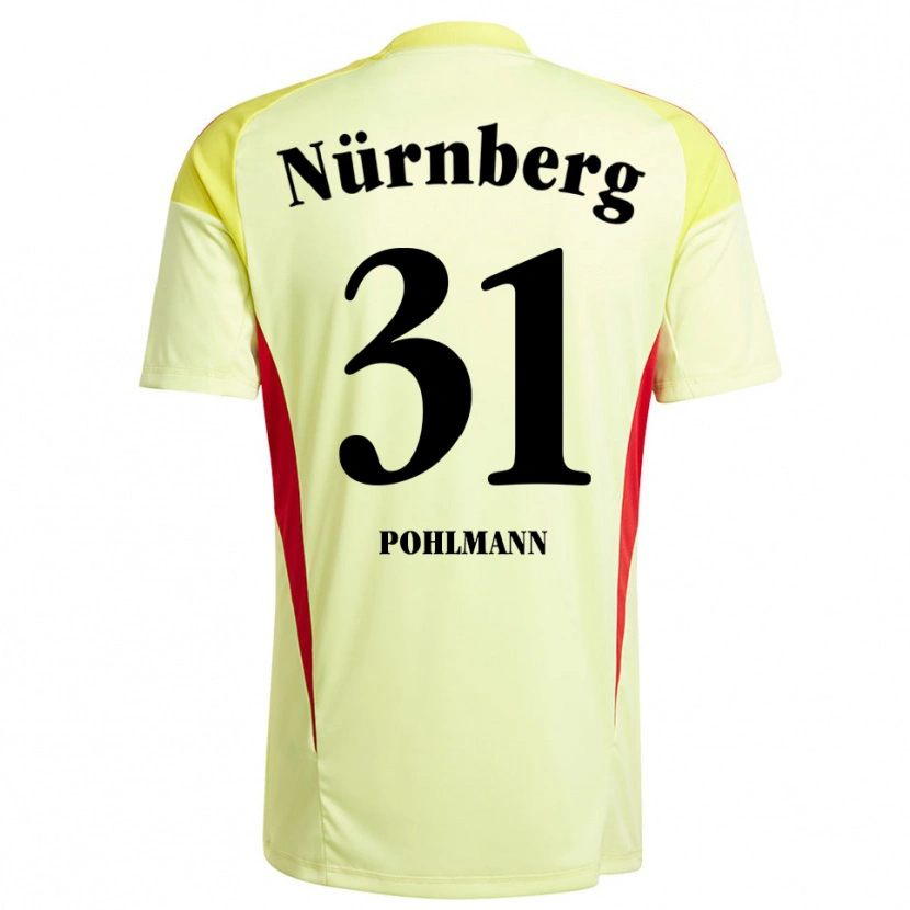 Danxen Bambino Lennart Pohlmann #31 Maglia Gara Portiere Giallo Nero 2025/26 Maglietta