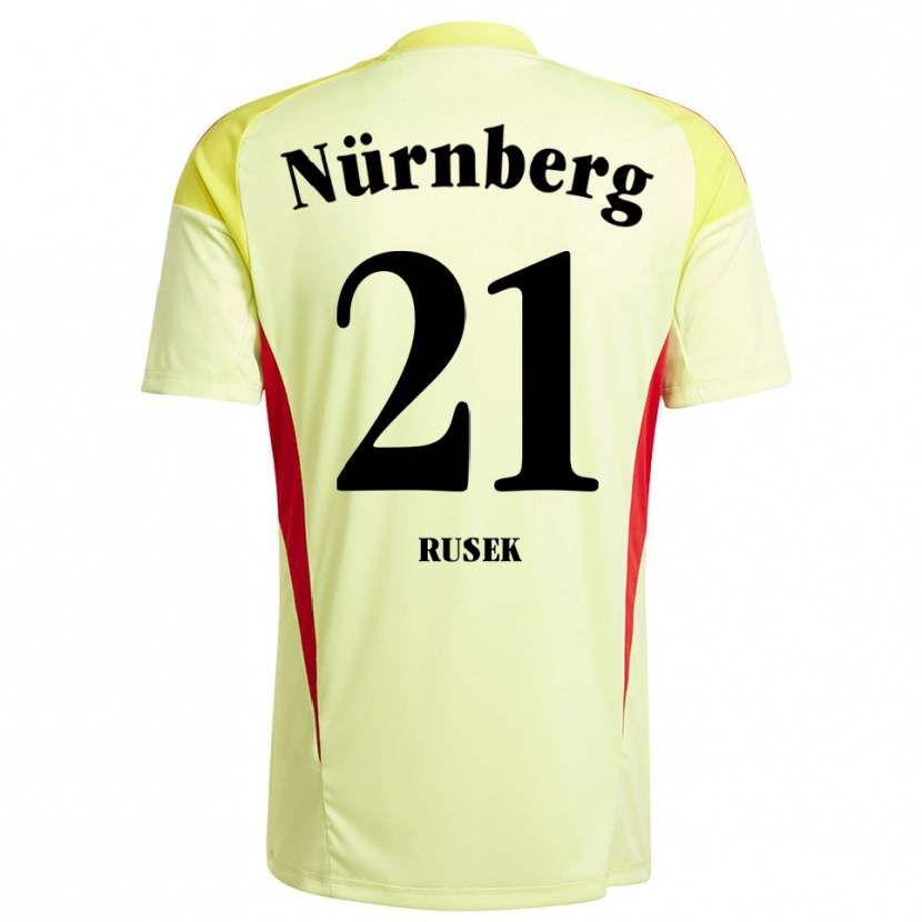 Danxen Bambino Larissa Rusek #21 Maglia Gara Portiere Giallo Nero 2025/26 Maglietta