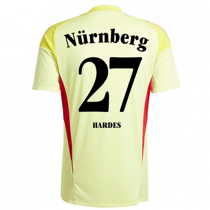 Danxen Bambino Aaron Hardes #27 Maglia Gara Portiere Giallo Nero 2025/26 Maglietta
