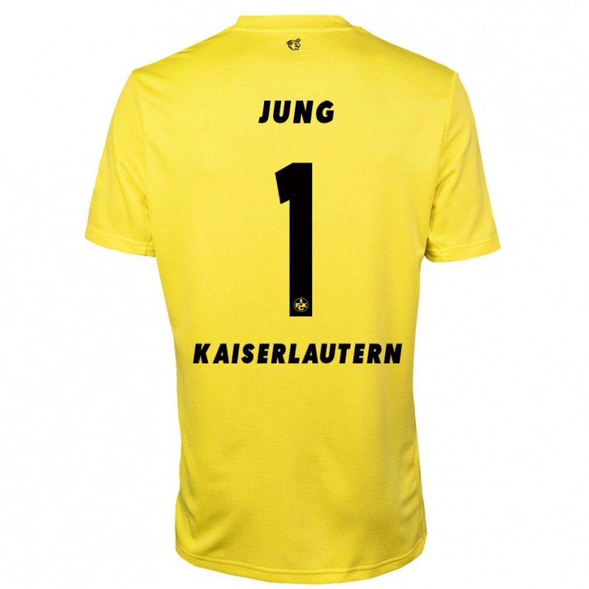 Danxen Bambino Moritz Jung #1 Maglia Gara Portiere Giallo Nero 2025/26 Maglietta