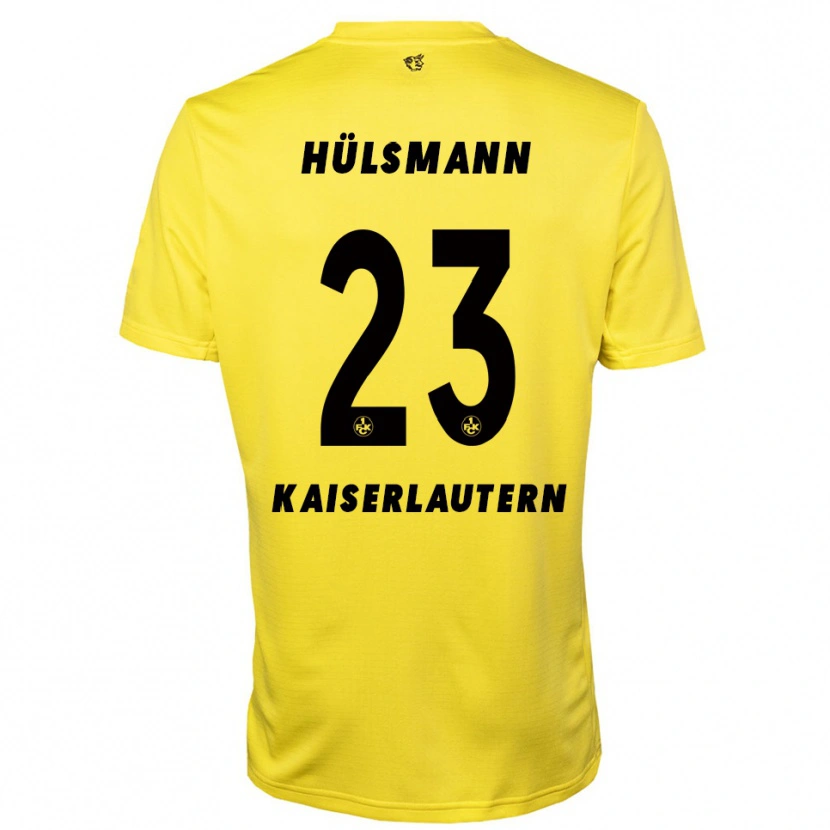 Danxen Bambino Randy Hülsmann #23 Maglia Gara Portiere Giallo Nero 2025/26 Maglietta