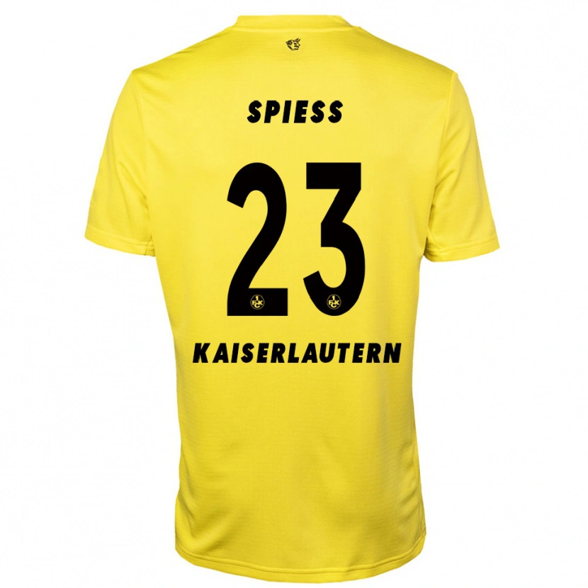 Danxen Bambino Louis Spieß #23 Maglia Gara Portiere Giallo Nero 2025/26 Maglietta