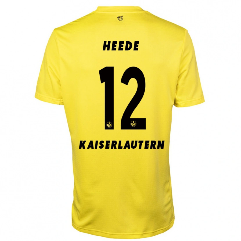 Danxen Bambino Jannis Heede #12 Maglia Gara Portiere Giallo Nero 2025/26 Maglietta