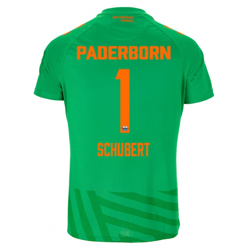 Danxen Bambino Markus Schubert #1 Maglia Gara Portiere Verde Arancio 2025/26 Maglietta