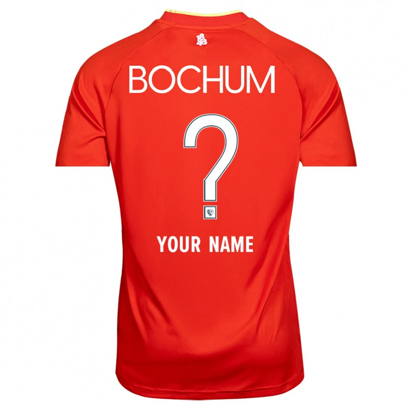 Danxen Bambino VfL Bochum Maglia Gara Portiere Bianco Rosso 2025/26 Maglietta