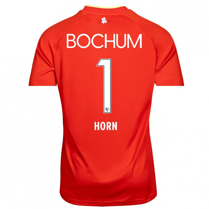 Danxen Bambino Timo Horn #1 Maglia Gara Portiere Bianco Rosso 2025/26 Maglietta