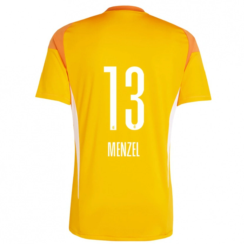 Danxen Bambino Phillip Menzel #13 Maglia Gara Portiere Giallo Arancio 2025/26 Maglietta