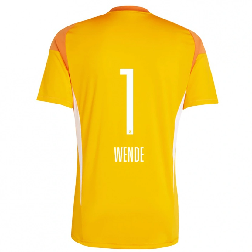 Danxen Bambino Johanna Wende #1 Maglia Gara Portiere Giallo Arancio 2025/26 Maglietta