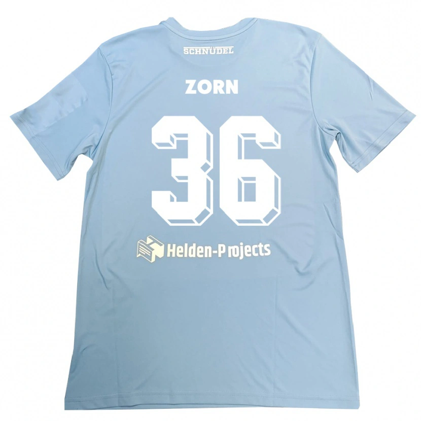 Danxen Bambino Emil Zorn #36 Maglia Gara Portiere Grigio Blu 2025/26 Maglietta