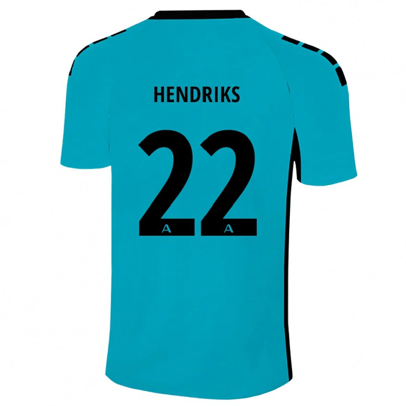 Danxen Bambino Tom Hendriks #22 Maglia Gara Portiere Ciano 2025/26 Maglietta