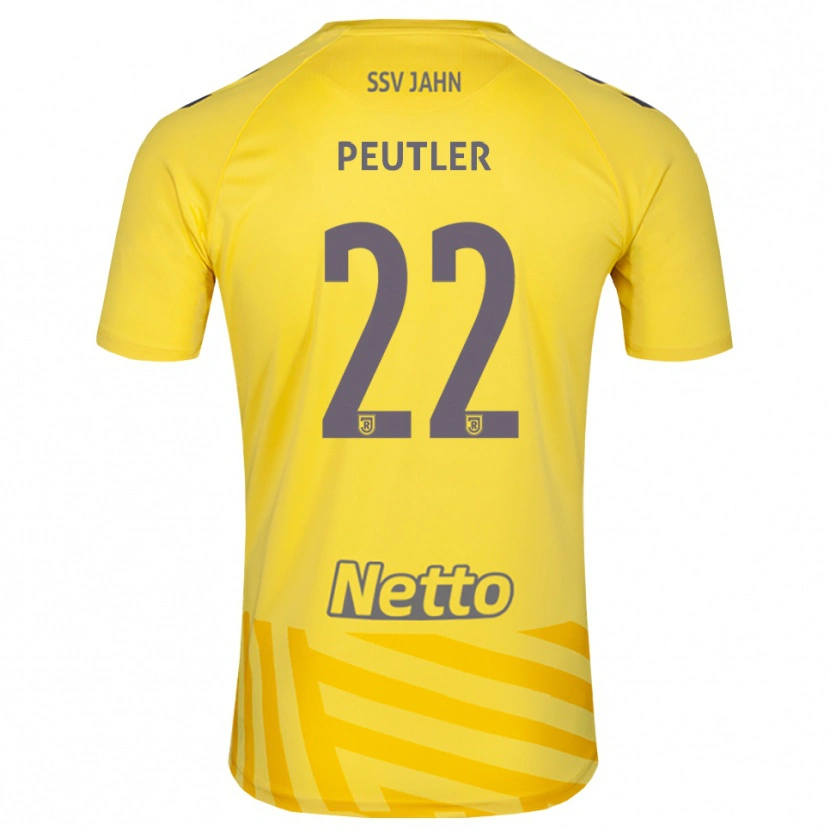 Danxen Bambino Julio Peutler #22 Maglia Gara Portiere Grigio Giallo 2025/26 Maglietta